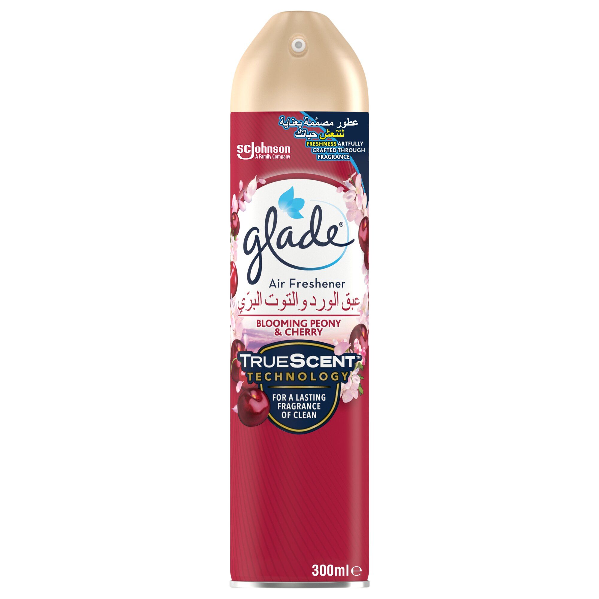 Buy Glade Air Freshner Spray Blooming Peony & Cherry 300 ml Online in