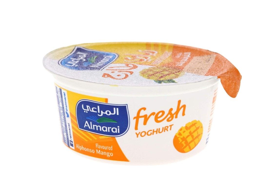 Buy Almarai Alphonso Mango Flavor Fresh Yoghurt, 150g Online in Kuwait