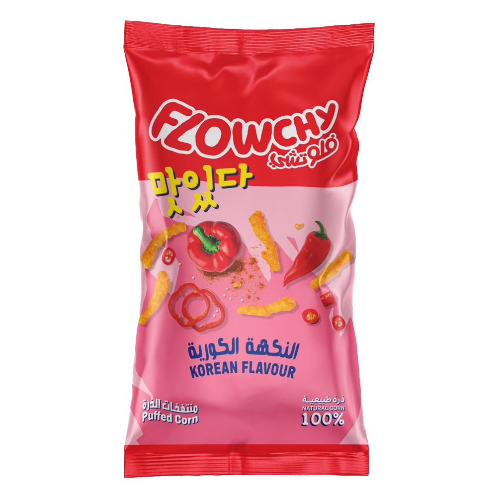 Buy Flowchy Korean Flavour Puff Snacks 80 g Online in UAE Talabat UAE