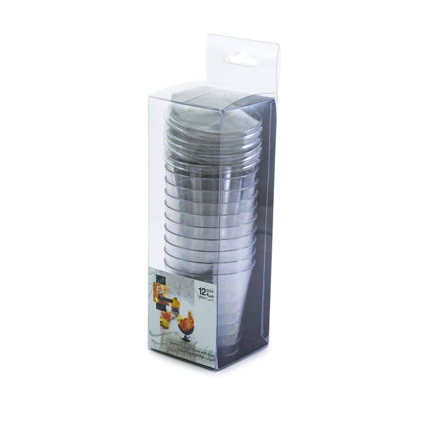 Buy Fun Verrine Crystal Dessert Cup 190 ml 12 Pcs Online in UAE