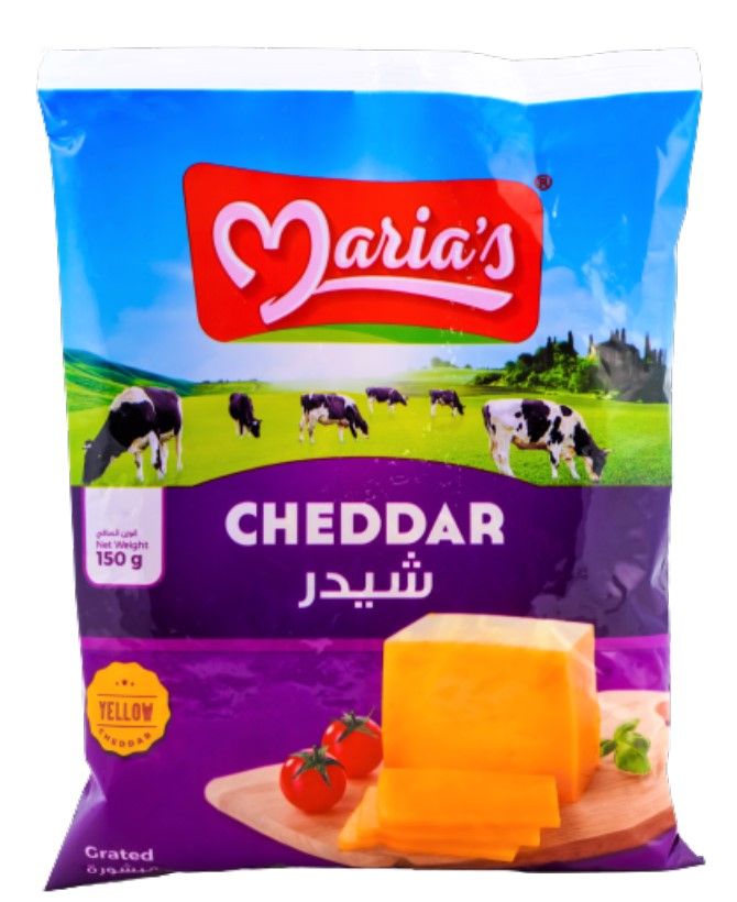 Buy Maria's Cheddar Grated Yellow Cheese 150 g Online in UAE Talabat UAE