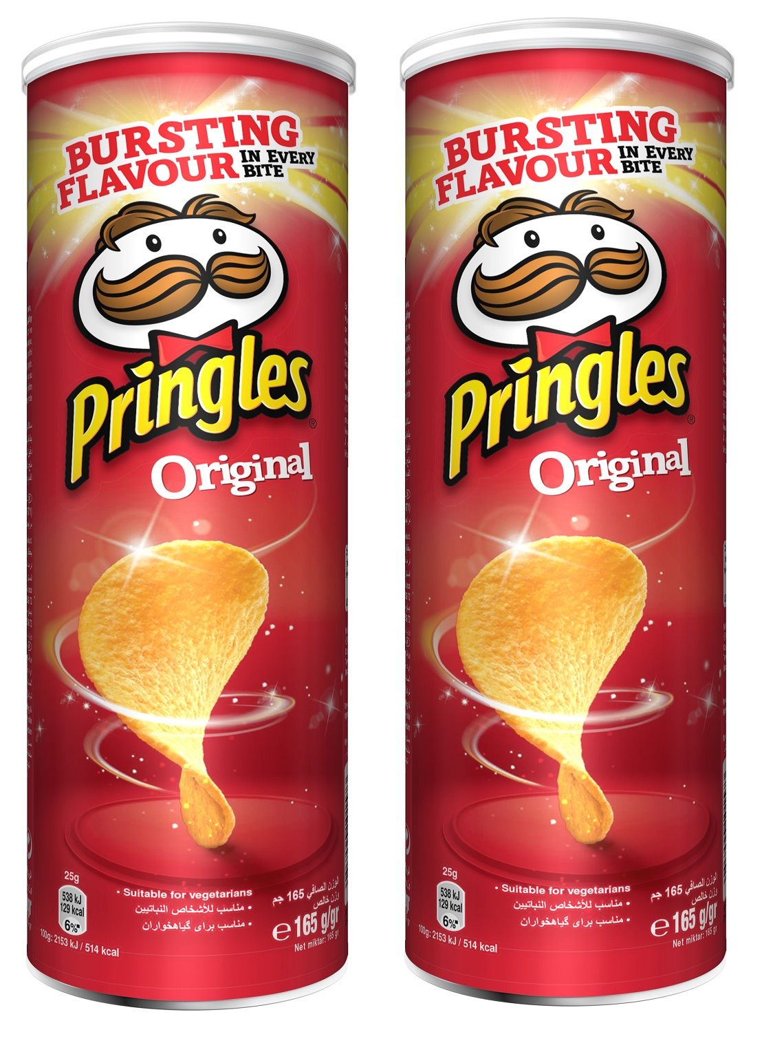 Buy Pringles Original 165 g x 2 Pcs Online in UAE | Talabat UAE