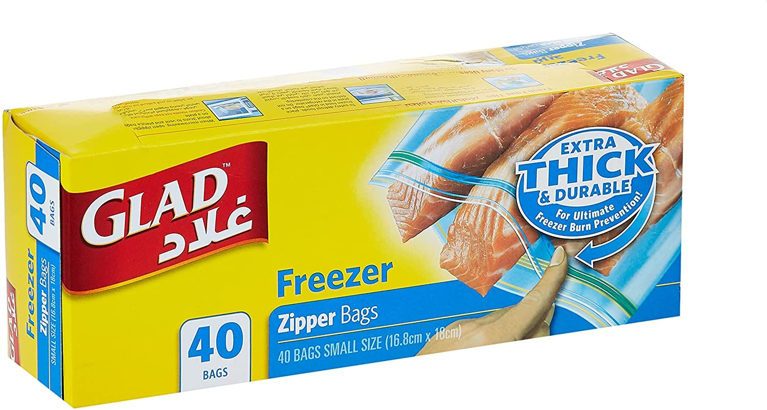 Glad zipper food storage best sale freezer bags