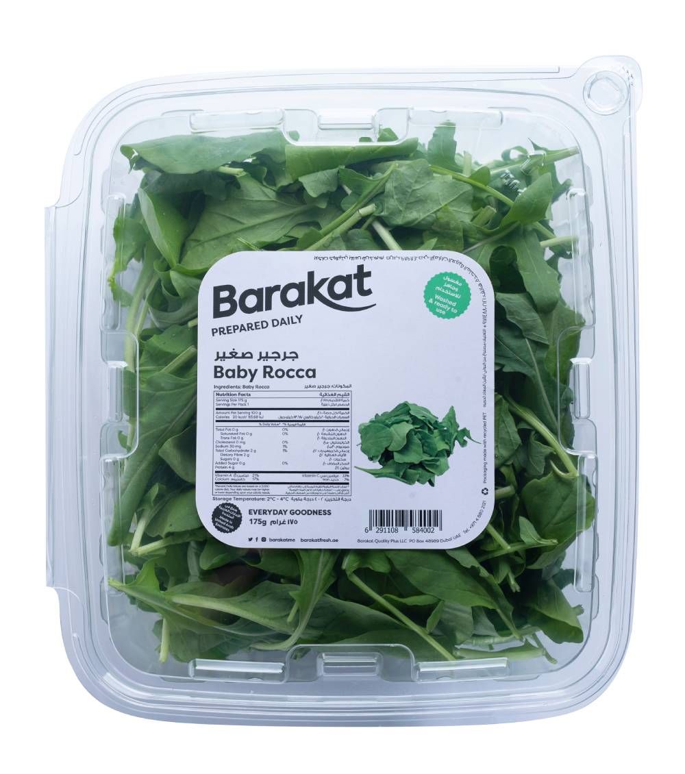 Buy Barakat Fresh Baby Rocca Leaves Sanitized, 175g Online in UAE ...