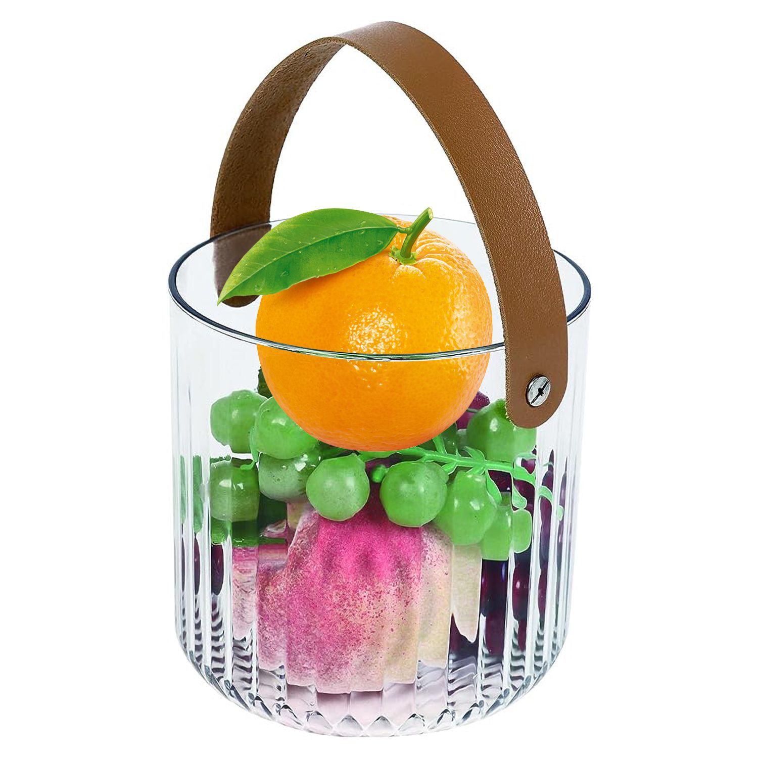 Buy Home Pro Small Ice Bucket, D13 X h13 cm, Clear Online in UAE