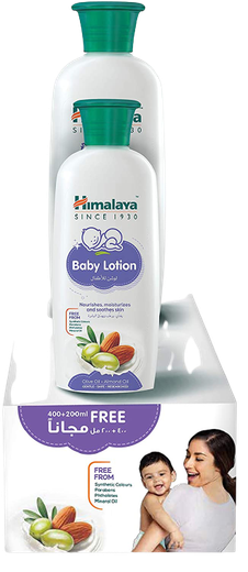 Himalaya Baby Lotion 400 ml 200 ml Free