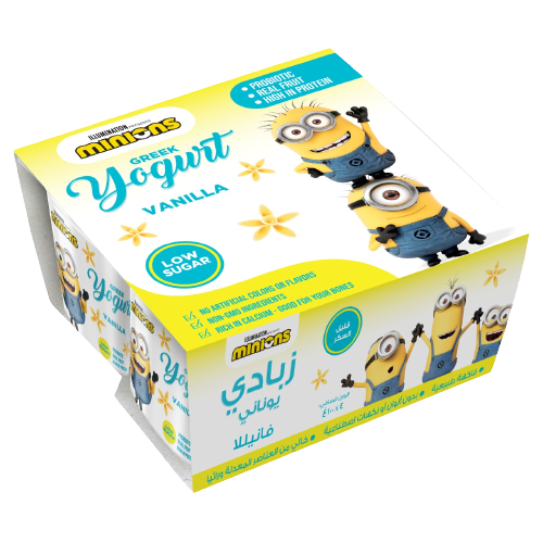 Buy Minions Balade Farms Vanilla Greek Yogurt Low Sugar 100 g x 4 Pcs