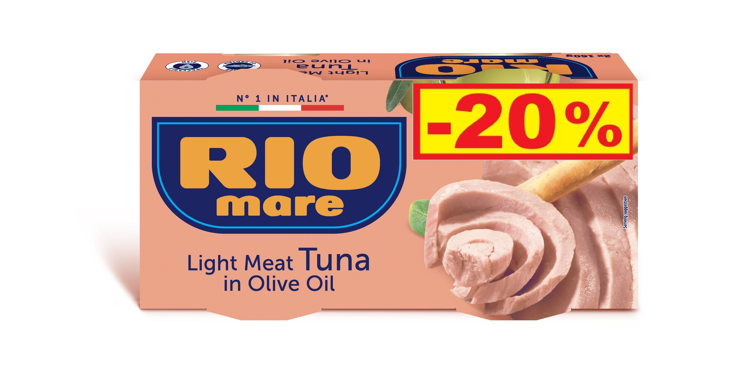 Buy Rio Mare Light Meat Tuna in Olive Oil 160 g 2 Pcs Online in UAE
