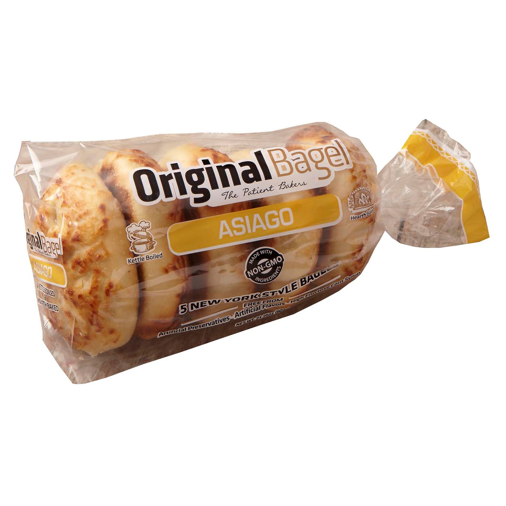 Buy Original Bagel Frozen New York Style Asiago Bagel 600g Online in