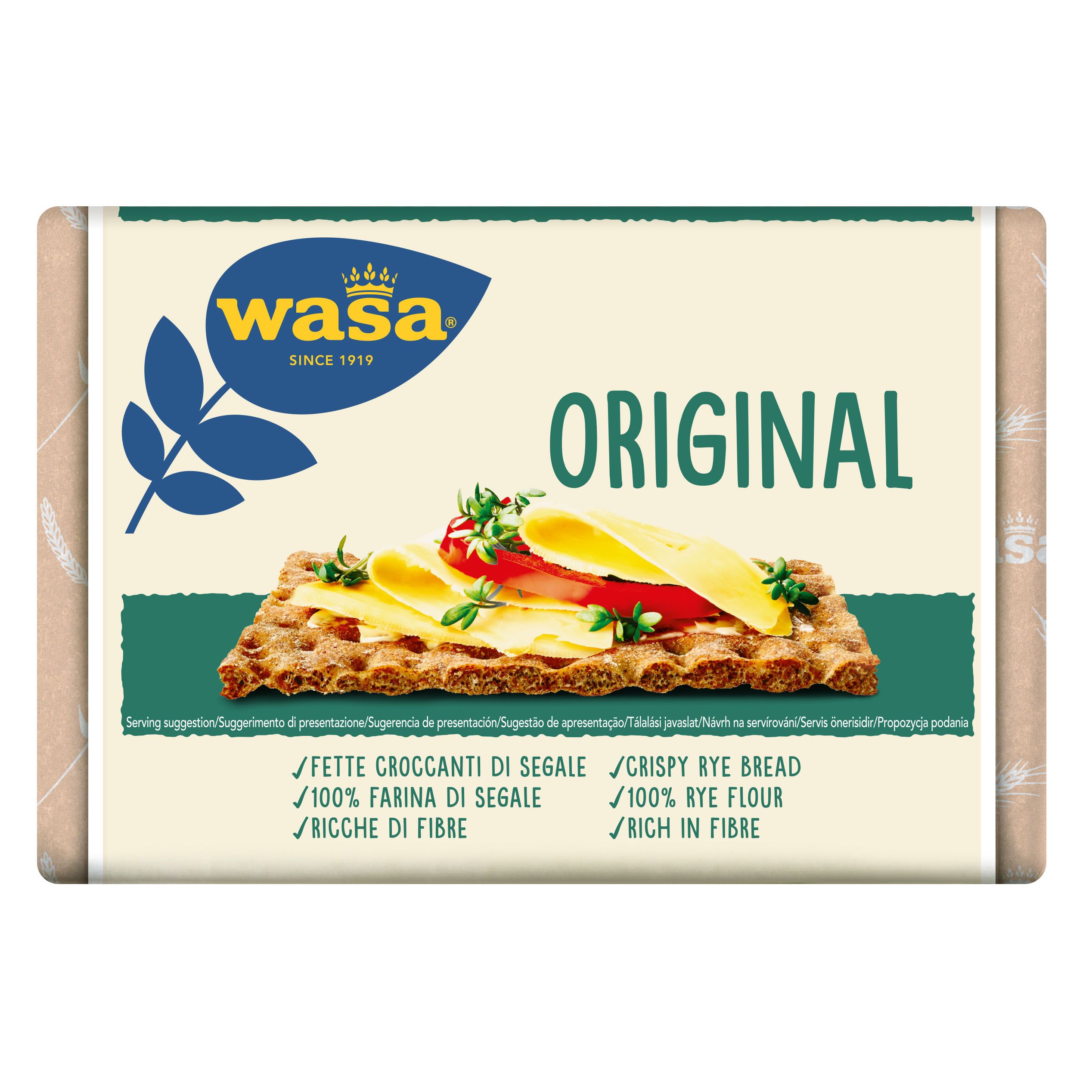 Buy Wasa Original Whole Grain Healthy Crispbread Crackers 275 g Online