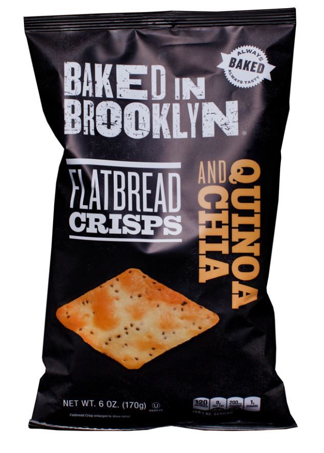 Buy Baked In Brooklyn Flatbread Crisps Chia & Quinoa 170 g Online in