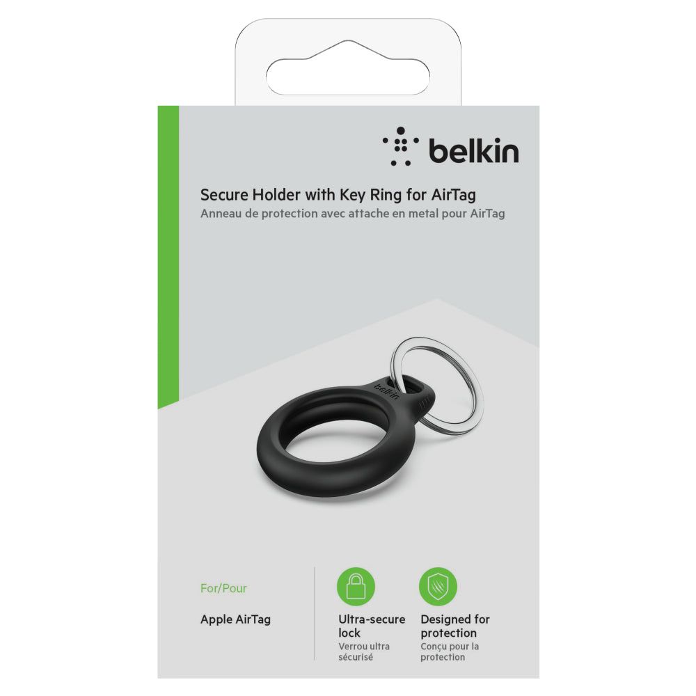 Buy Belkin Secure Holder with Key Ring for Apple AirTag Black Online