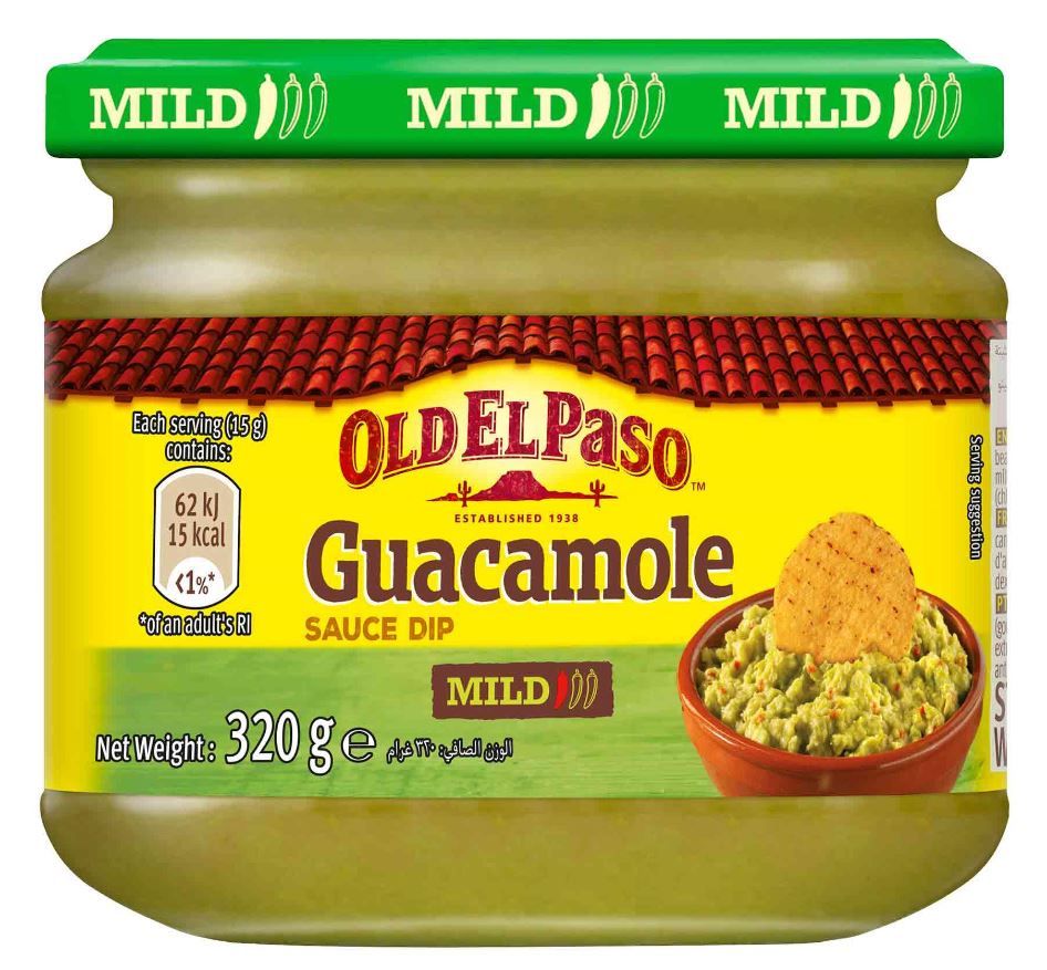 Buy Old El Paso Guacamole Dip (Mild) 320g Online in UAE Talabat UAE