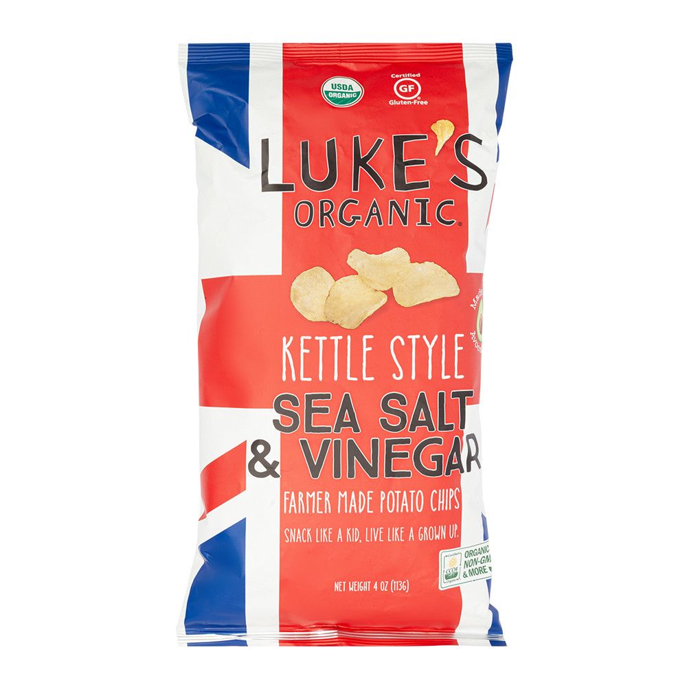 Buy Luke's Organic Kettle Style Sea Salt & Vinegar Chips 113 g Online in UAE Talabat UAE