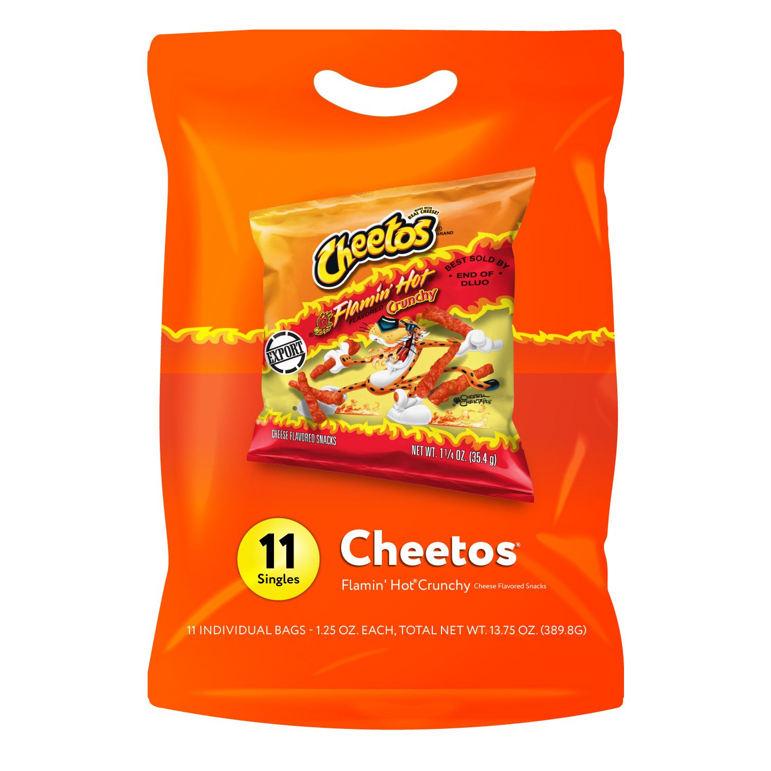 اشترِ Chetoos Crunchy Flamin Hot Chips 35.4g x 11 pcs أونلاين في UAE