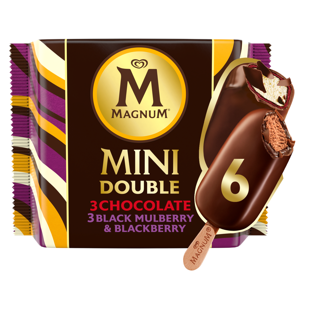 Buy Magnum Mini Double Chocolate Black Mulberry And Blackberry 6 X 60ml Online In Kuwait