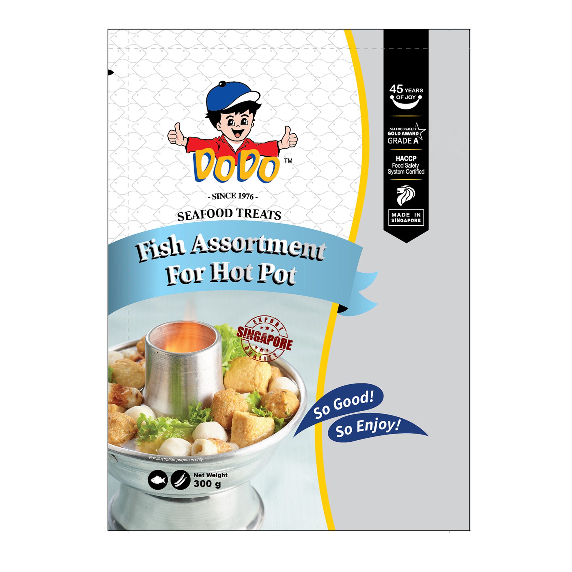 Buy Dodo Frozen Fish Assortment for Hot Pot 300 g Online in UAE