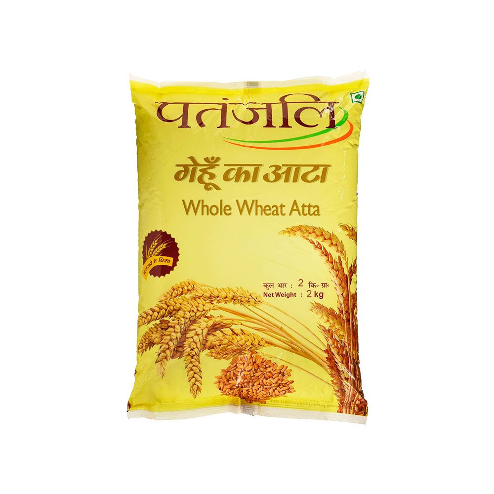 Buy Patanjali Whole Wheat Flour 2 Kg Online in UAE Talabat UAE