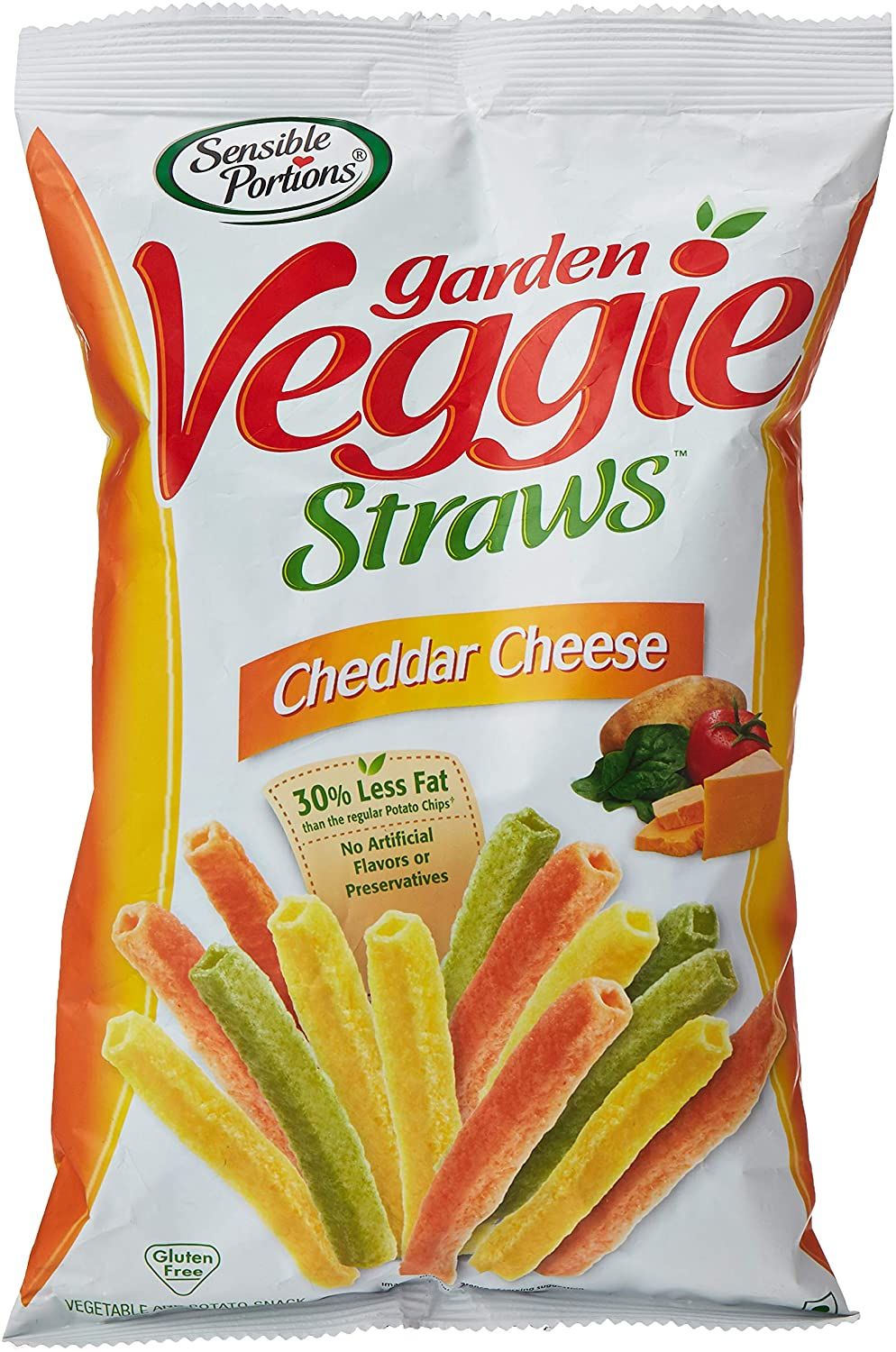 Buy Sensible Portions Garden Veggie Straws Cheddar Cheese 120 g Online