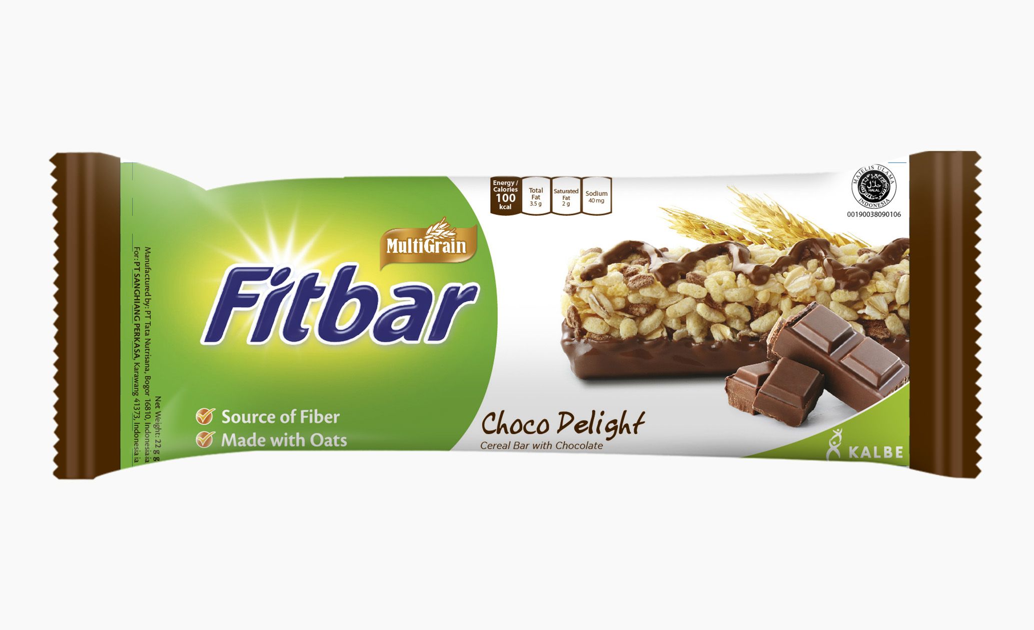 Buy Fitbar Choco Delight Cereal Bar with Chocolate, 22g Online in UAE ...