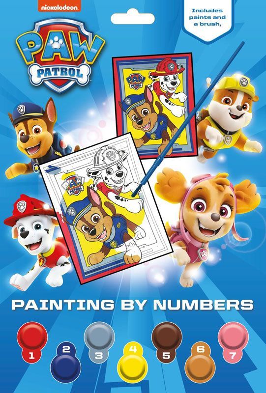 Buy Paw Patrol Painting By Numbers Book Online in UAE Talabat UAE