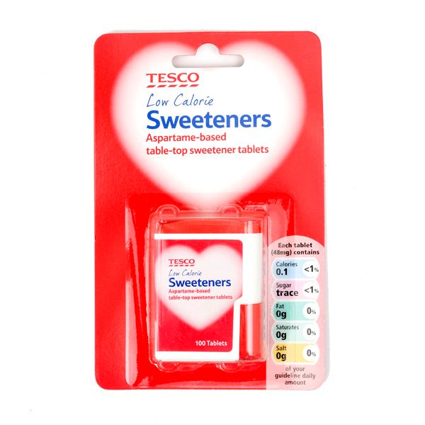 Tesco tablet sweeteners 100 tablets pack (5018374088420)