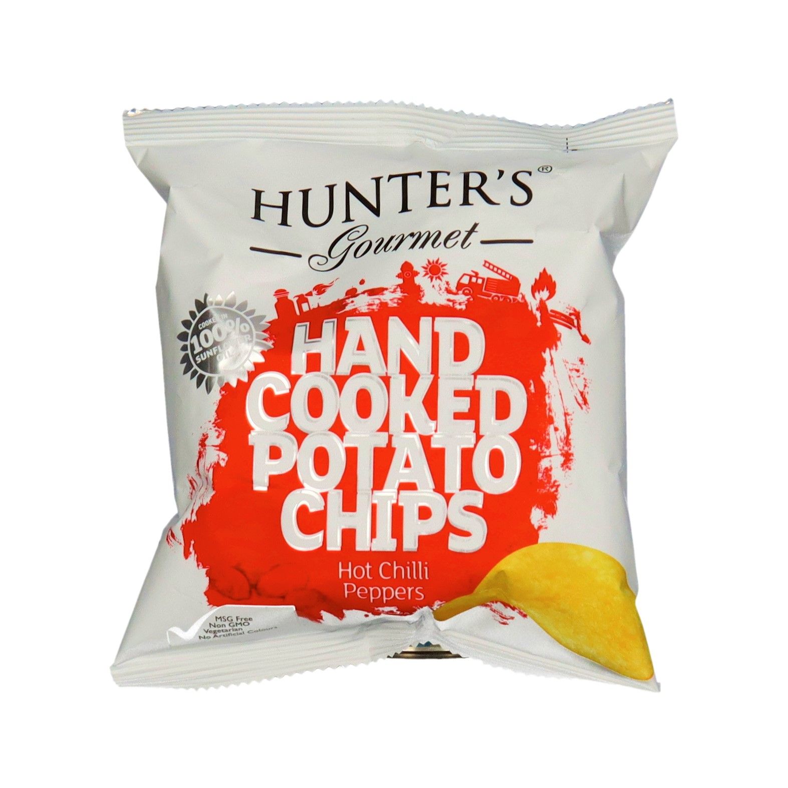 Buy Hunter's Hand Cooked Potato Chips Hot Chilli Peppers 40 g Online in
