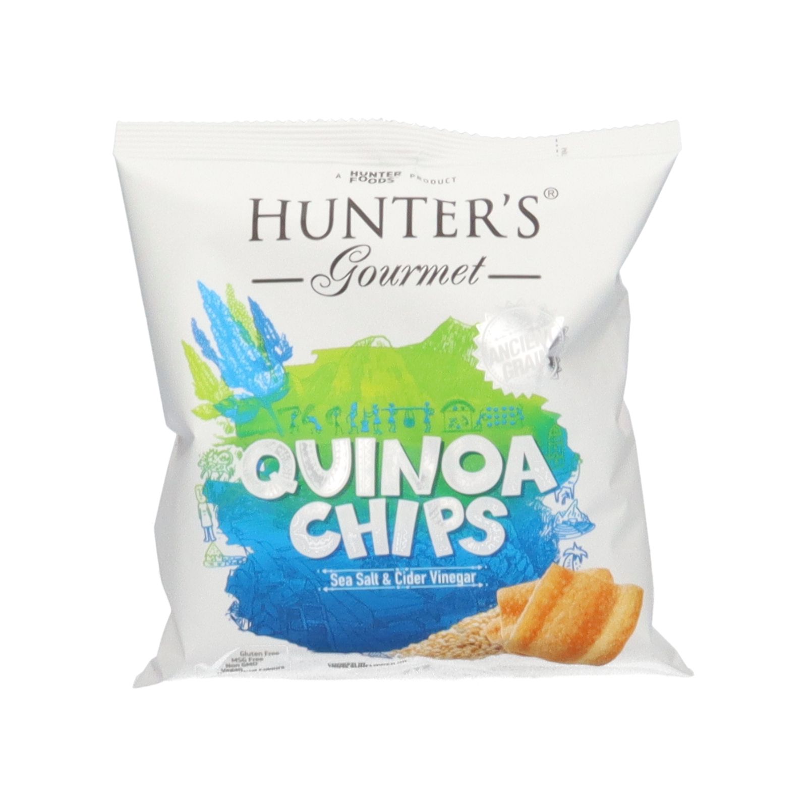 Buy Hunter's Gourmet Quinoa Chips Salt & Vinegar 28 g Online in Kuwait
