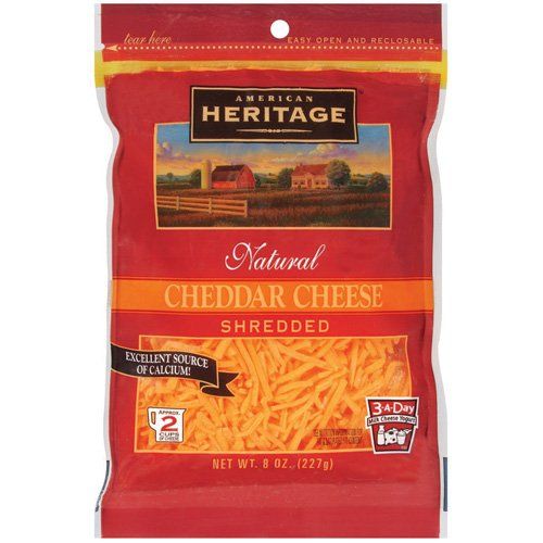 Buy American Heritage Fancy Mild Cheddar Shredded Cheddar Cheese 8 oz
