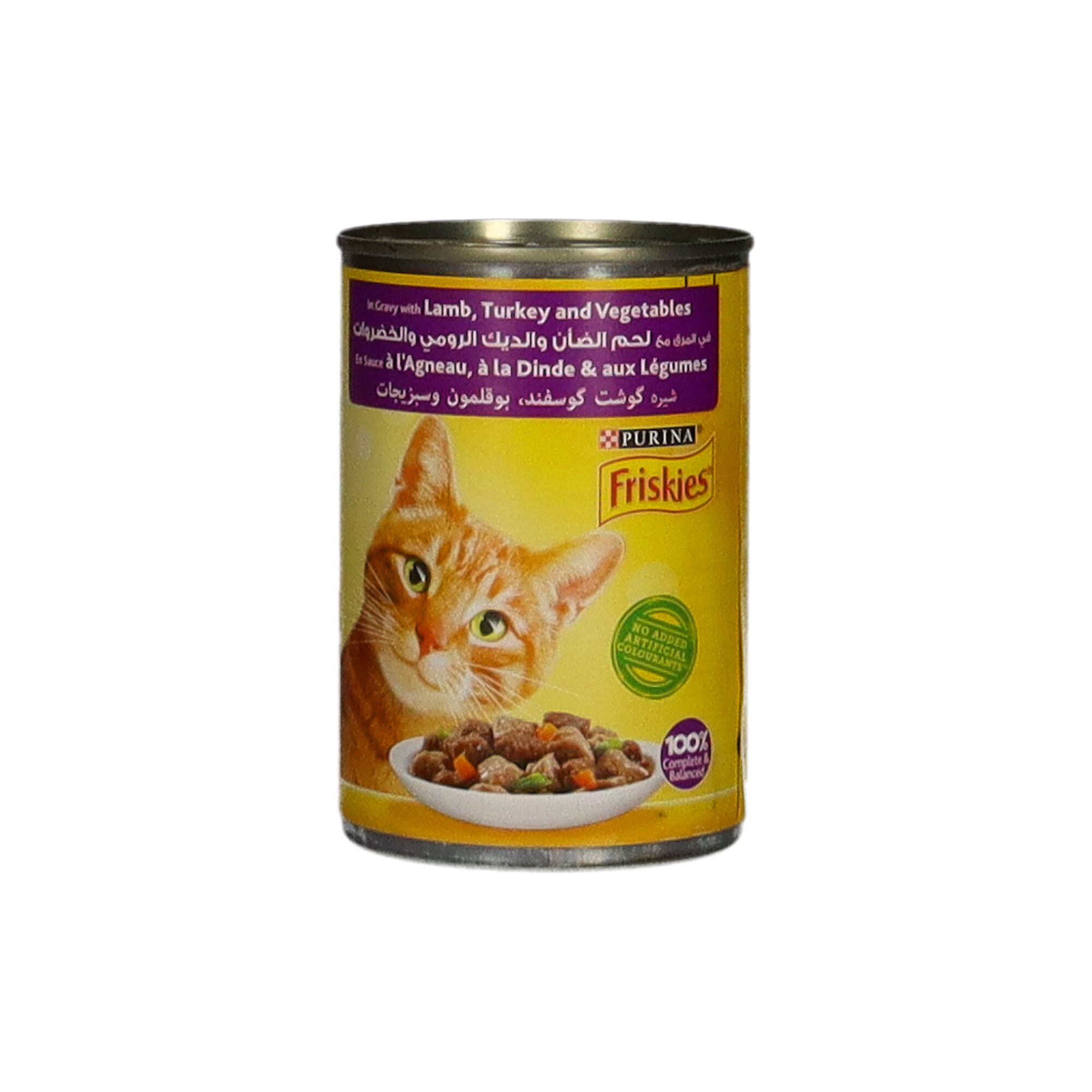 Buy Friskies Lamb Turkey & Vegetables in Chunks Wet Cat Food 400 g Online in Kuwait Talabat Kuwait