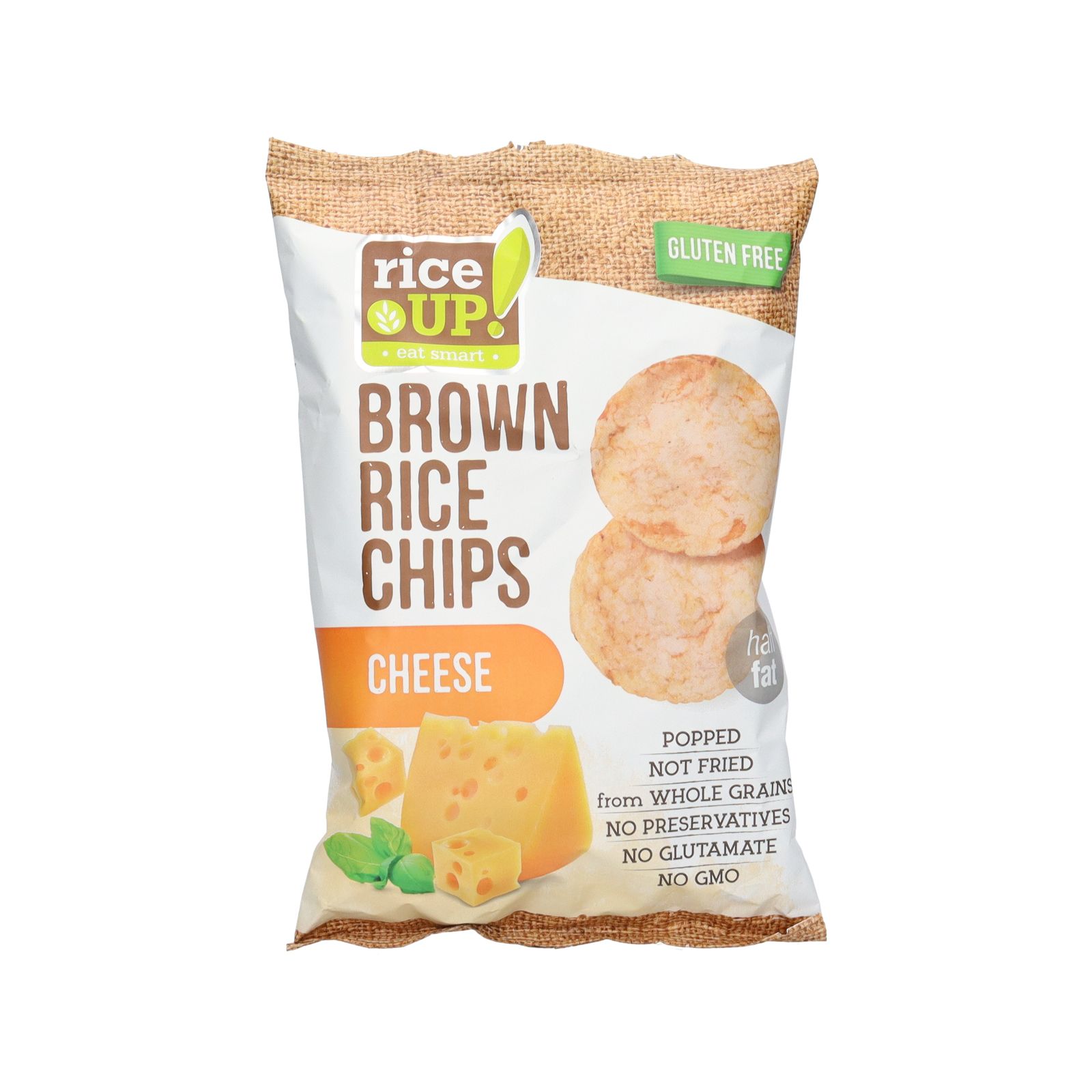 Buy Rice Up Whole Grain Rice Chips Cheese 60 g Online in Bahrain ...