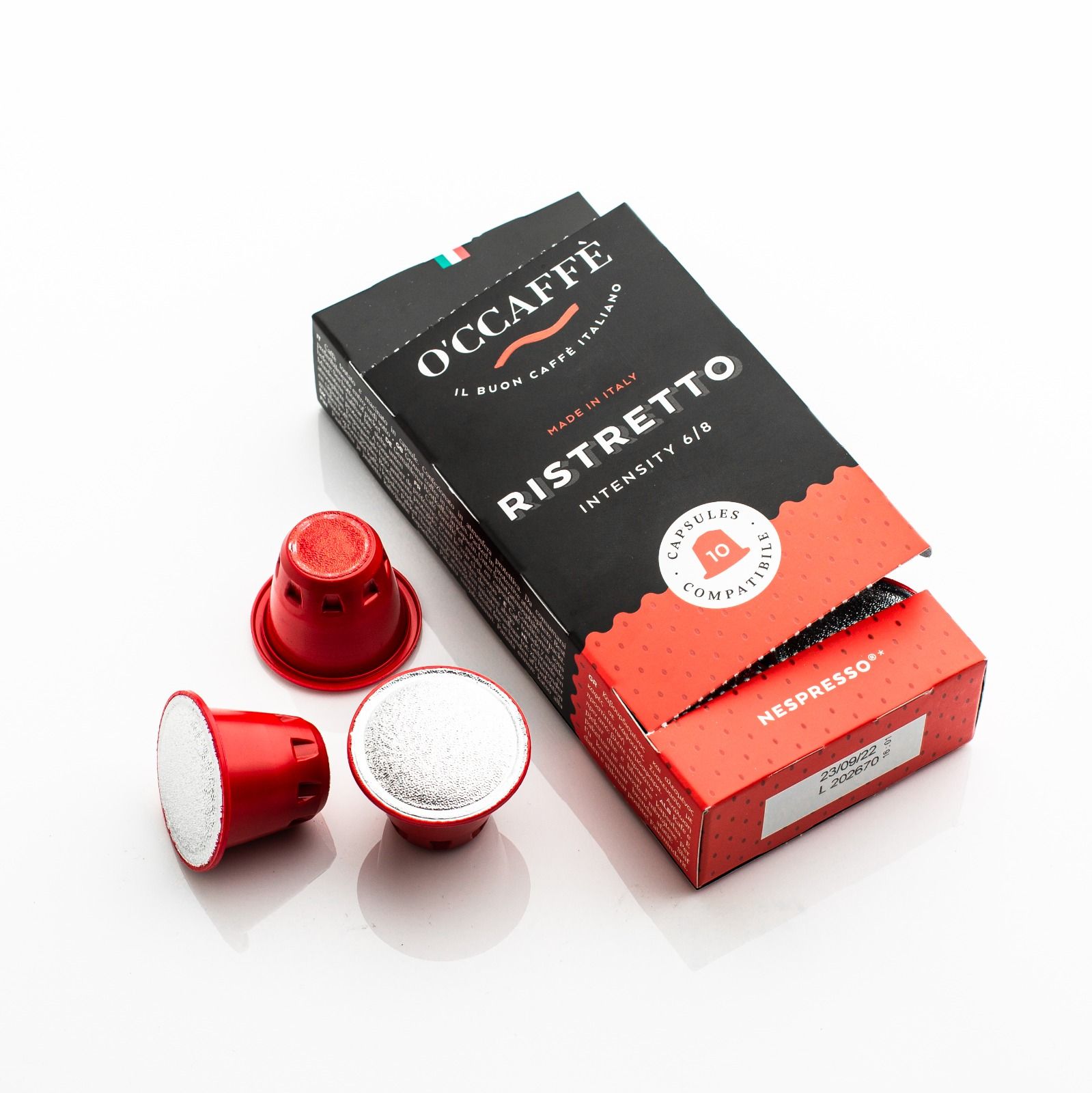 Buy O'Ccaffe Risretto 5 g x 10 Capsules Nespresso Compatible Online in