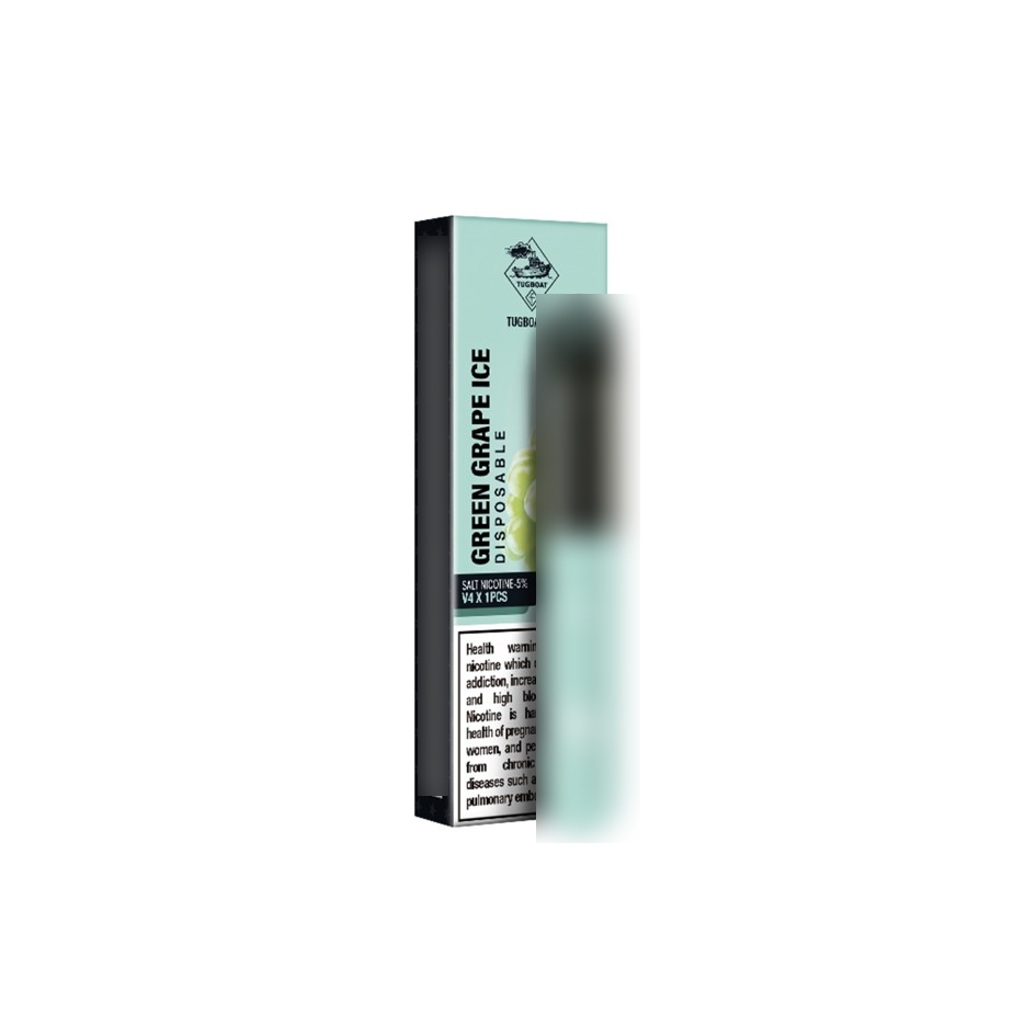 Buy Tugboat V4 Green Grape Ice 500 Puffs 50Mg Online in Kuwait ...