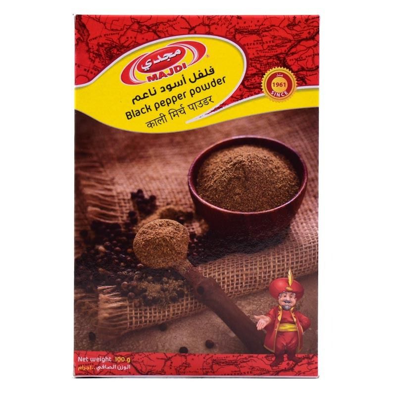 Buy Majdi Black Pepper Powder Box 100 g Online in Oman Talabat Oman
