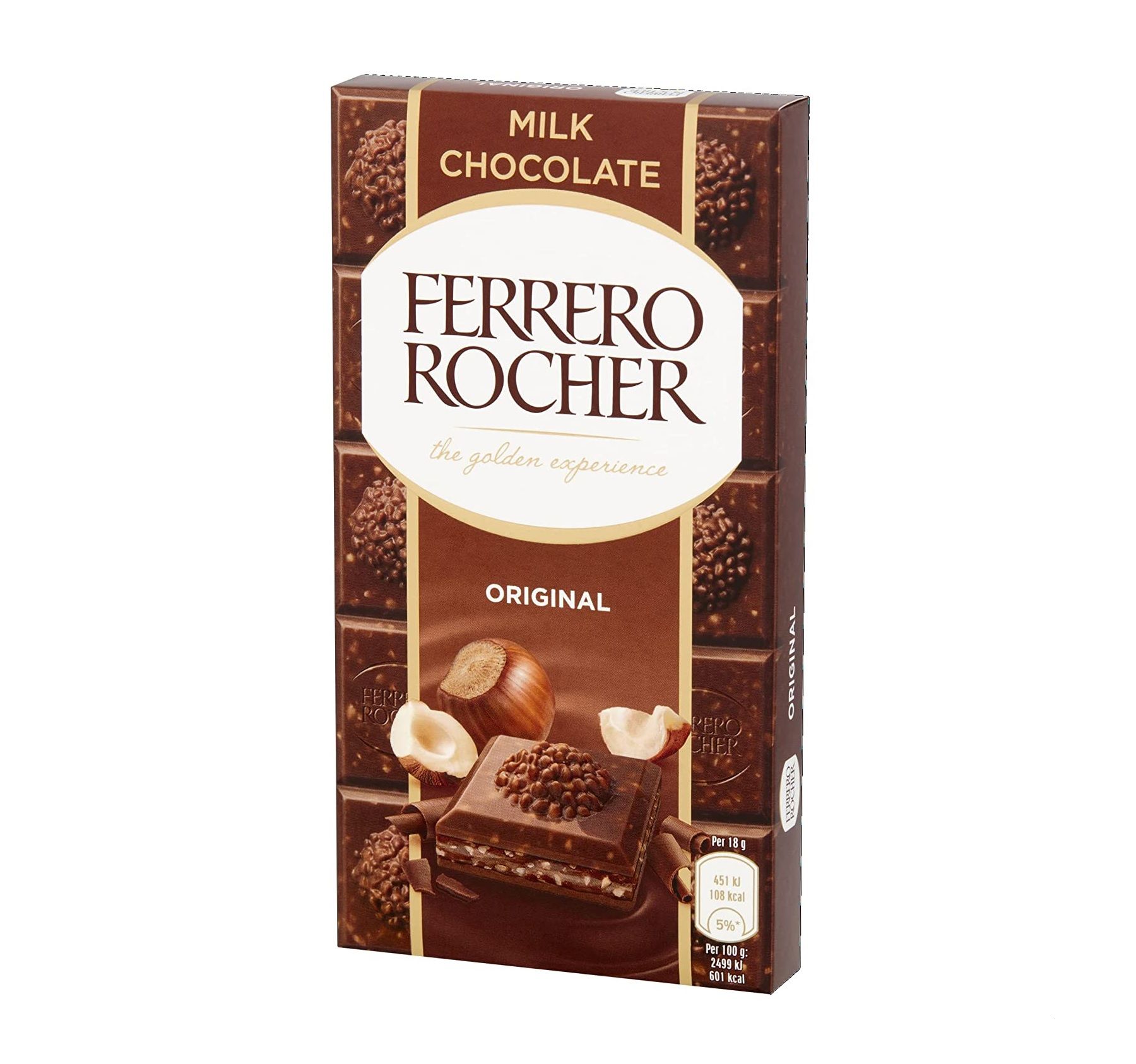 Buy Ferrero Rocher Orginal Milk Chocolate Bar 90 g Online in Kuwait