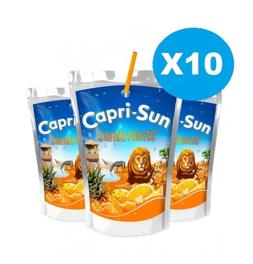 Buy Capri Sun Safari Fruits Juice 200 Ml X 10 Pcs Online In Kuwait