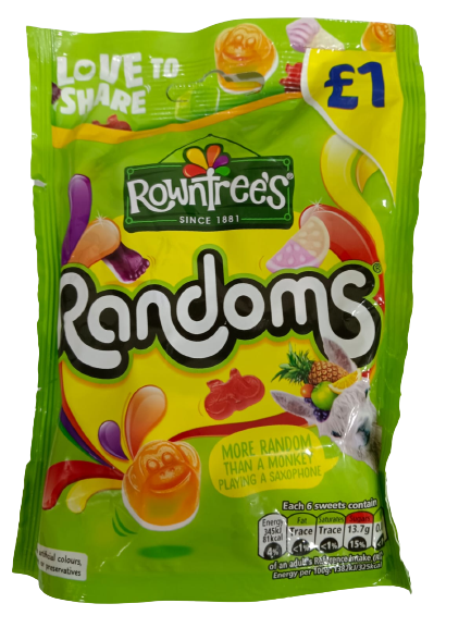 Buy Rowntrees Randoms Sweets Candy Sharing Bag, 120g Online in Kuwait ...