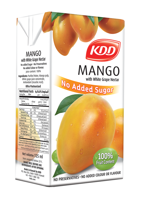 Buy Kdd Mango With White Grape Nectar No Added Sugar No Preservatives