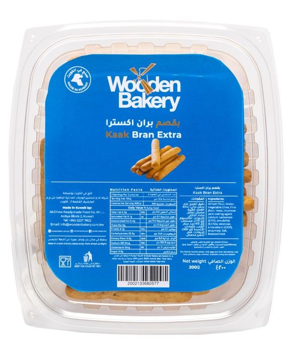 Buy Wooden Bakery Kaak Bran Extra, 200g Online in Kuwait Talabat Kuwait
