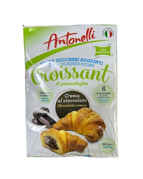 Buy Antonelli Sugar Free Chocolate Croissant 6 Pcs x 42 g Online in