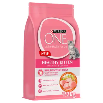 Purina One Healthy Kitten Catfood With Chicken For 1-12 Months 1.2Kg