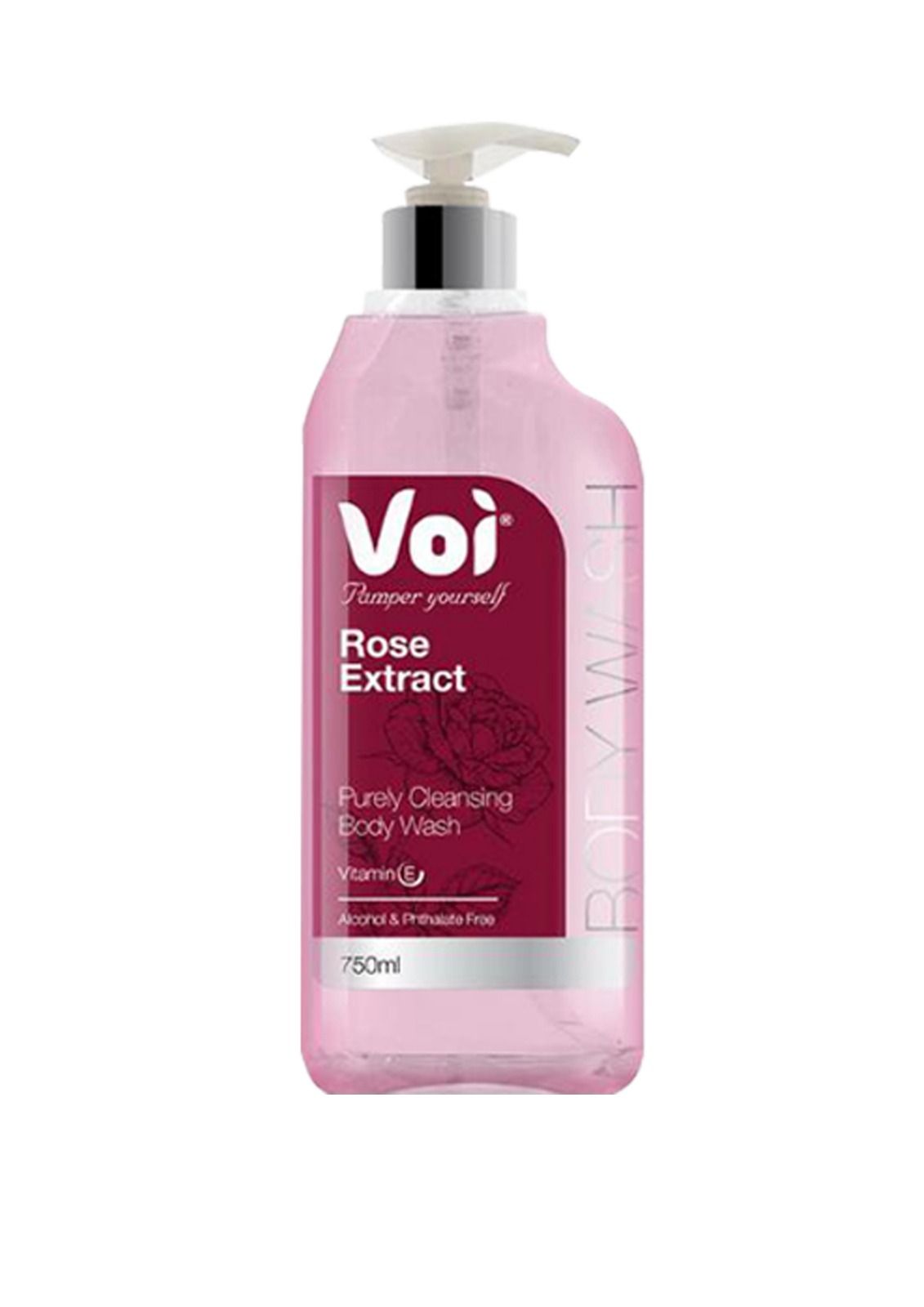 Vos Body Buy Voi Body Wash Rose Extracted 750Ml Online in Kuwait | Talabat Kuwait