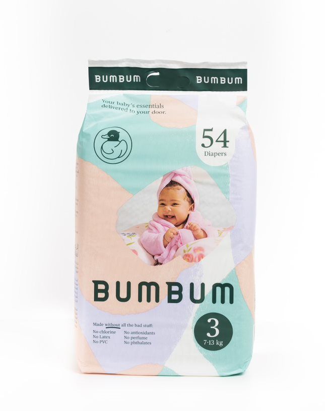 Buy Bumbum Organic diapers Size 3 Value pack 54 diapers 713KG Online