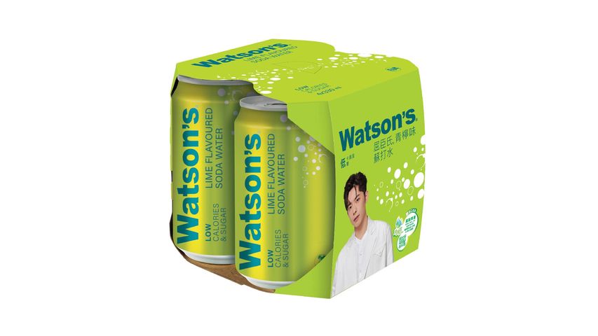 buy-watsons-lime-flavoured-soda-water-330ml-x-4-from-pandamart