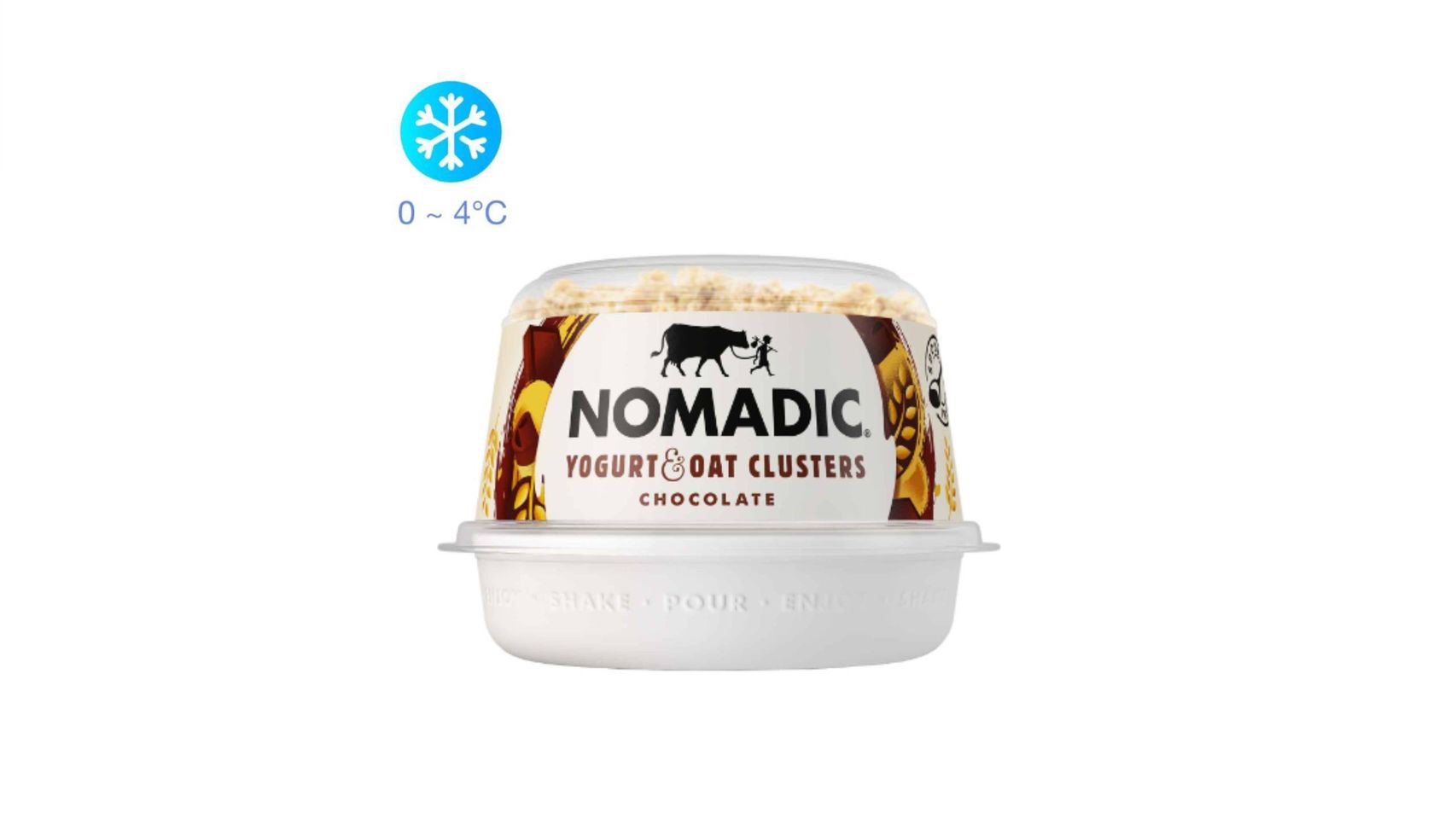 Buy NOMADIC Yogurt & Oat Clusters, Chocolate 169g from pandamart (Tsuen