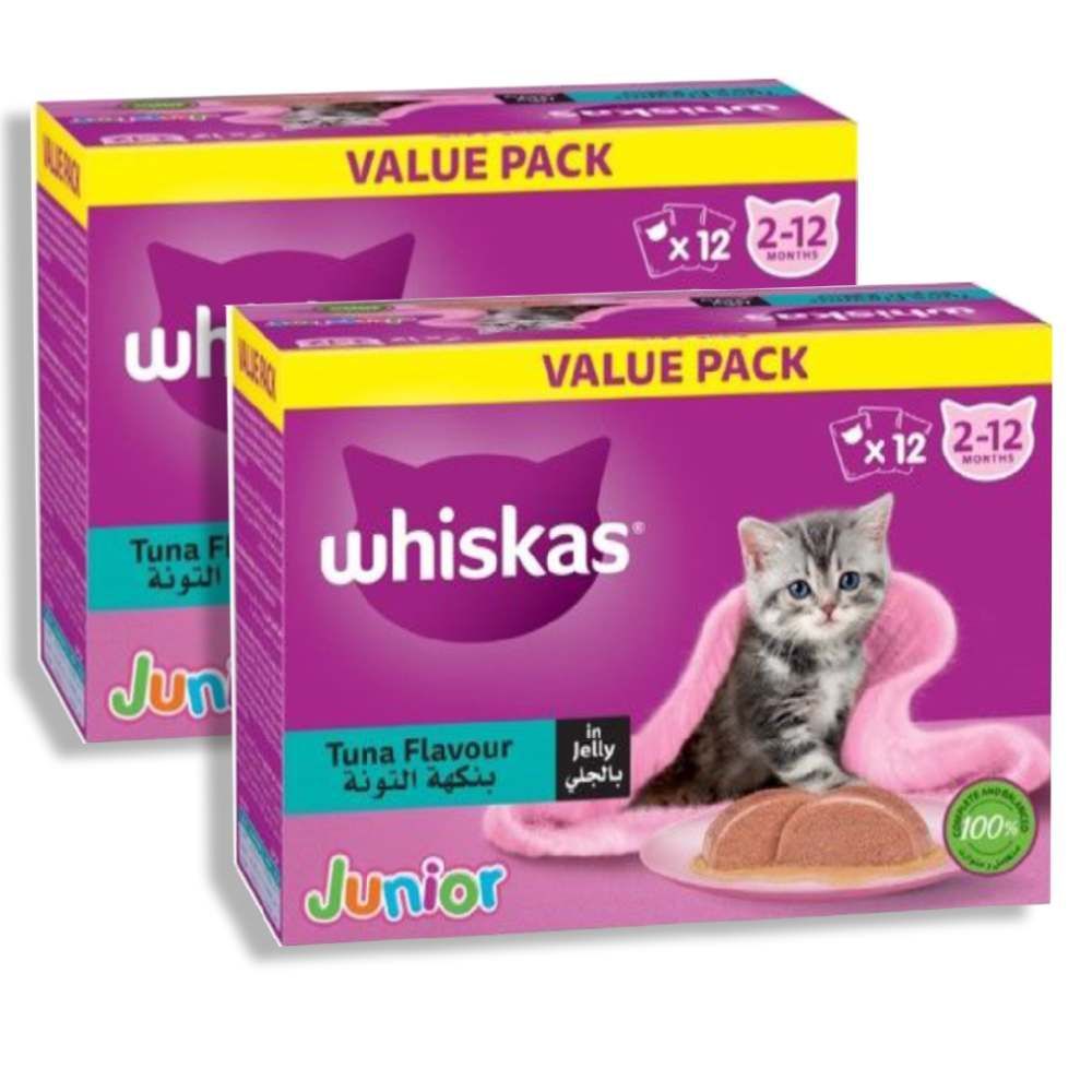 Buy Whiskas Kitten Tuna Wet Cat Food 80g x 12 Value Pack Bundle