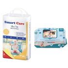 Smart Care Baby Pant Diaper Xl Ultra Thin 12-17kg 46 Pieces & Smart Care Wet Wipes With Fliptop 72 pcs Combo