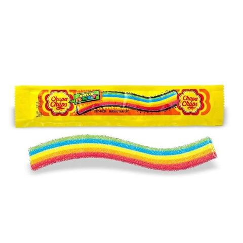Chupa Chups Sour Belt Mixed Fruit Soft Candy 8.4g +/- 2g