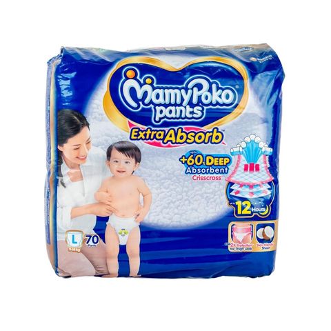 Buy Mamy Poko Pants L (9-14kg) 70 Pieces from pandamart (Wari) online