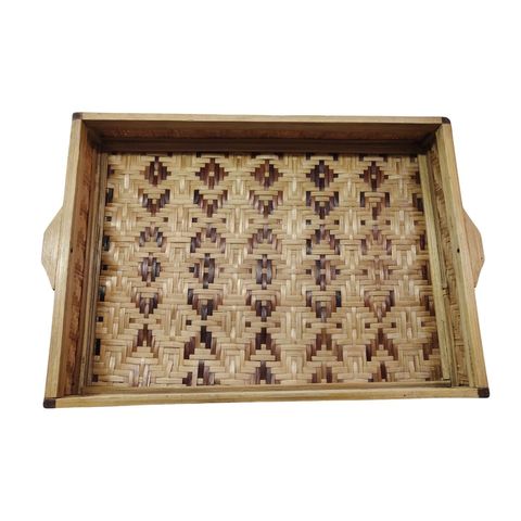 Pisces Cane Tray Large Assoorted 1 Piece